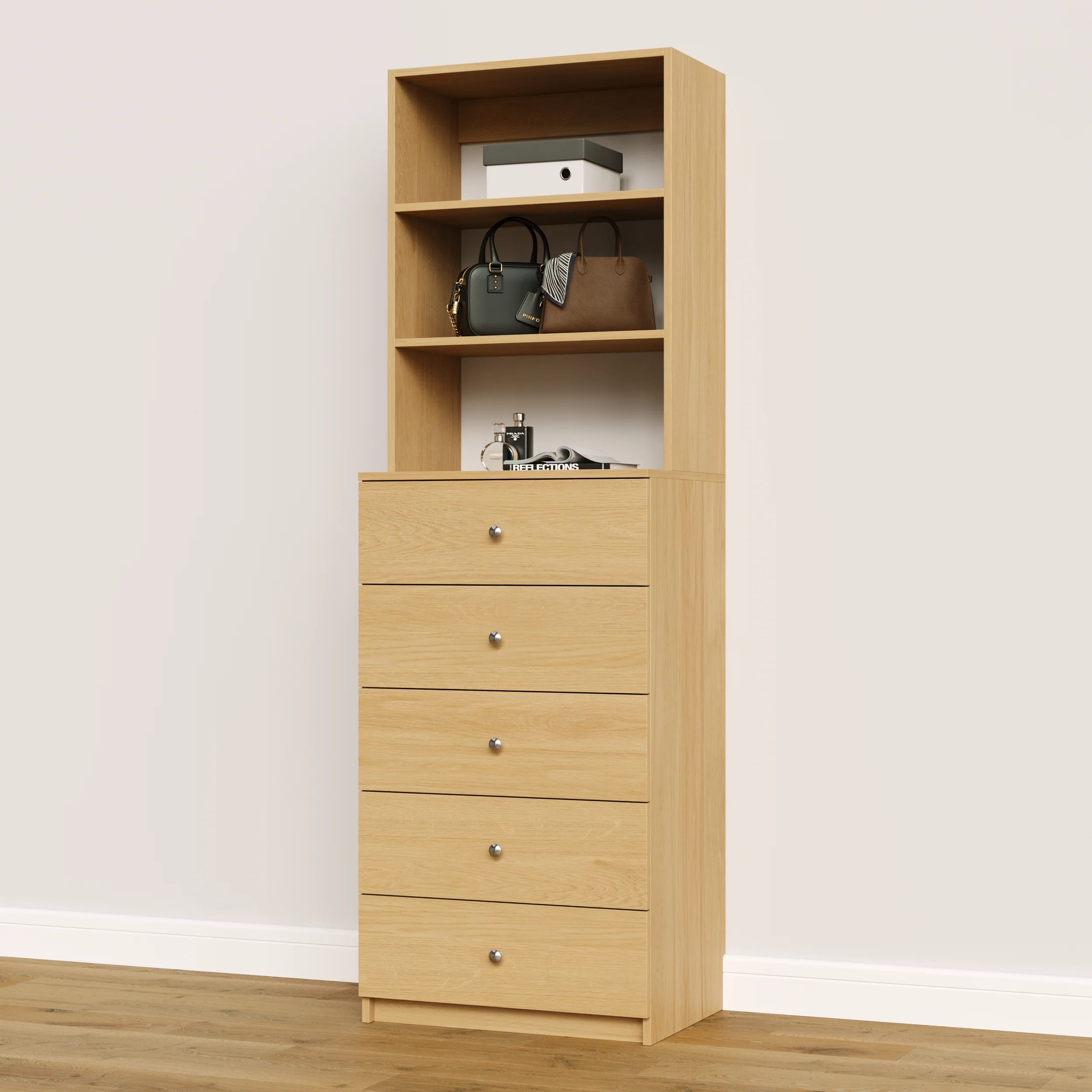 5 Drawer Hutch Tower - Image 11
