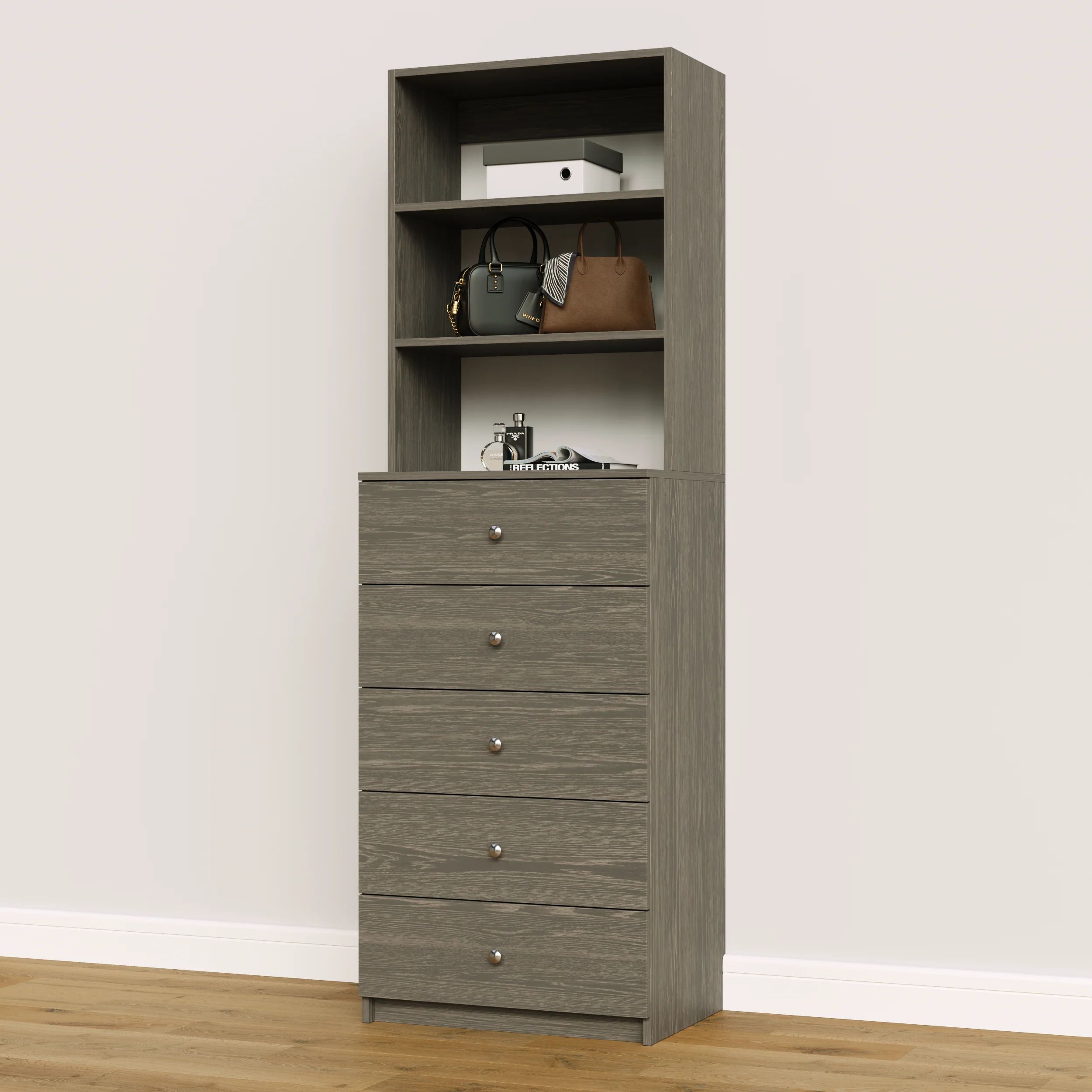 5 Drawer Hutch Tower - Image 15