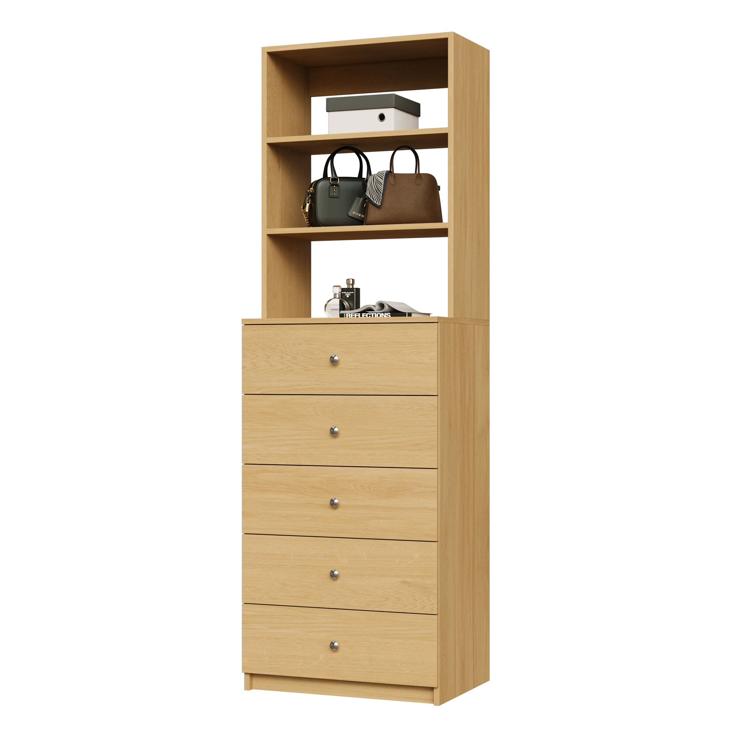 5 Drawer Hutch Tower - Image 9