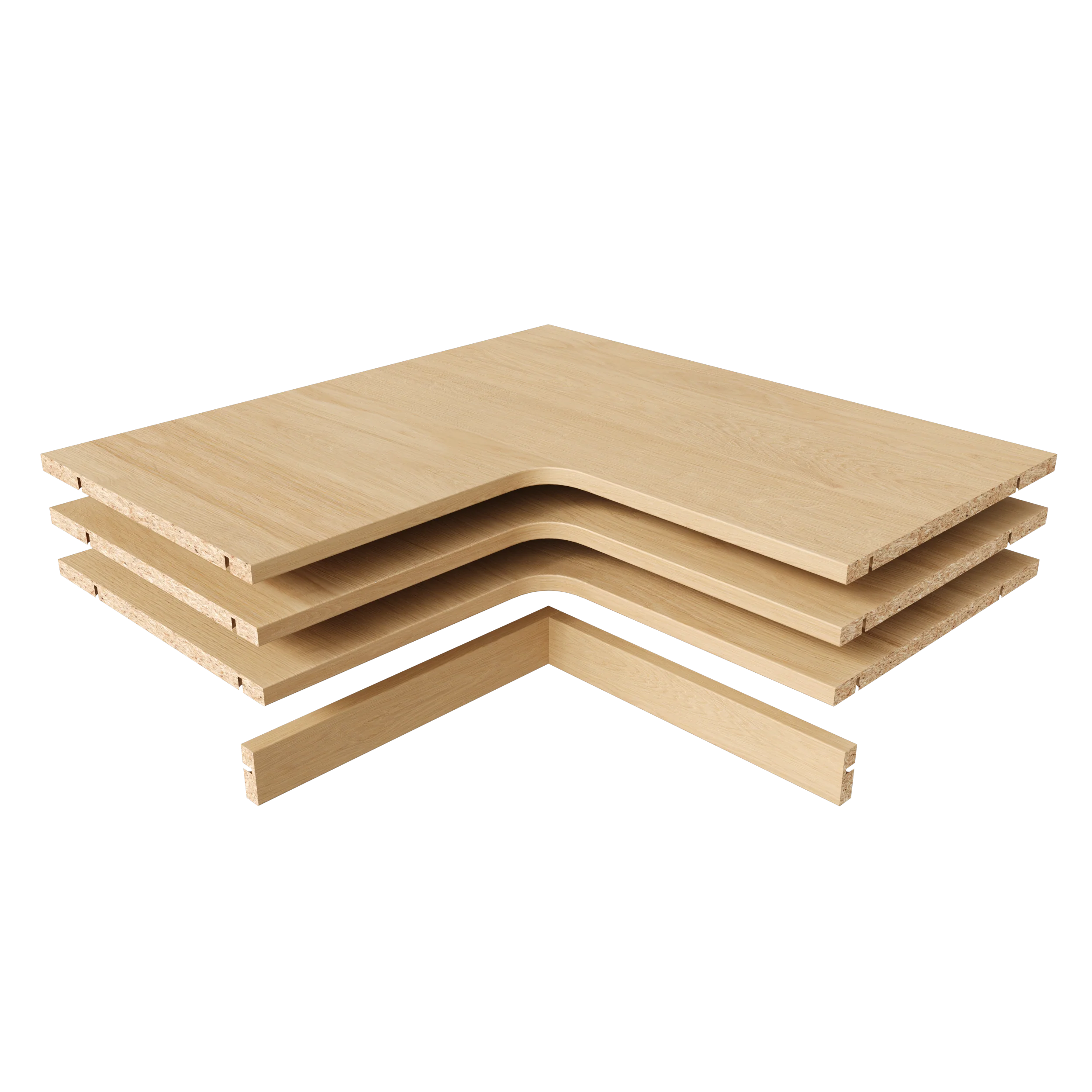 Alto Corner Fixed Shelf Pack With Back Panel - Image 2