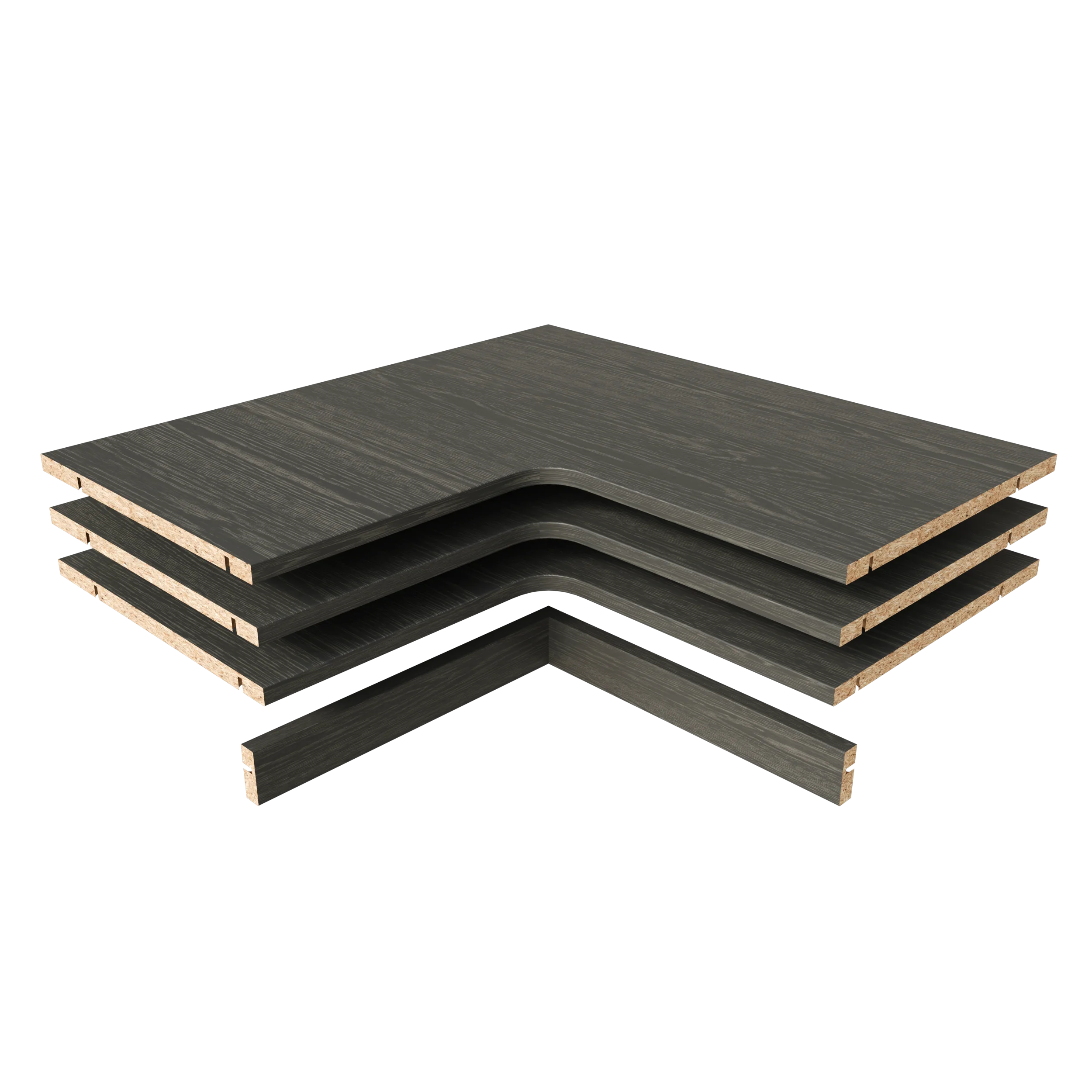 Alto Corner Fixed Shelf Pack With Back Panel - Image 3