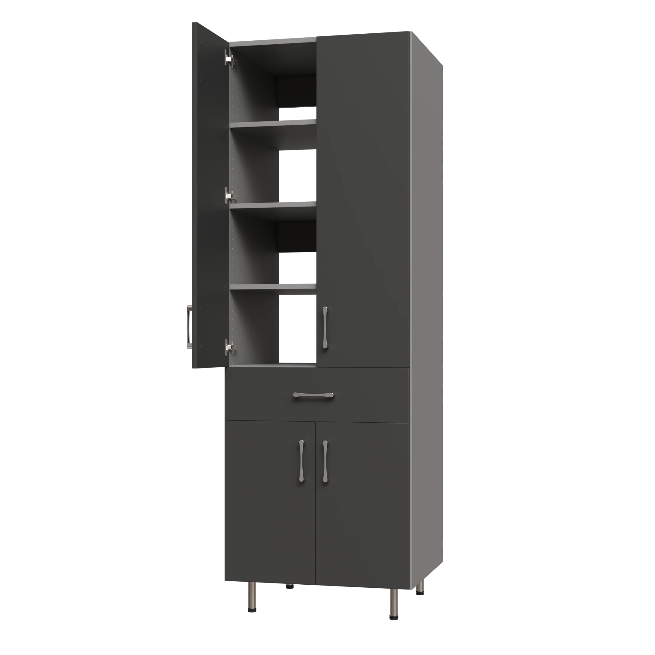 2 Door, 1 Drawer Garage Tall Shelf Tower - Image 4