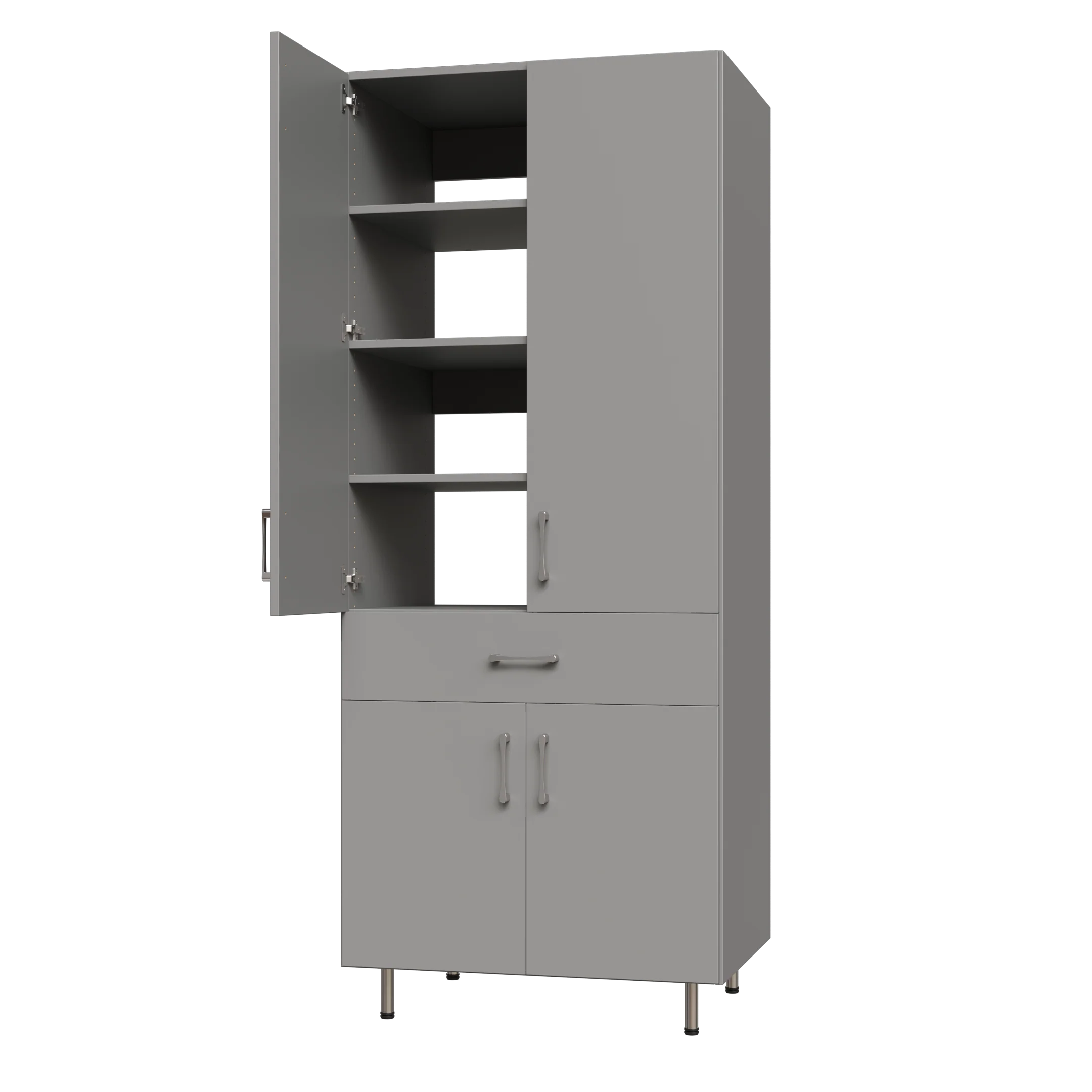 2 Door, 1 Drawer Garage Tall Shelf Tower - Image 6