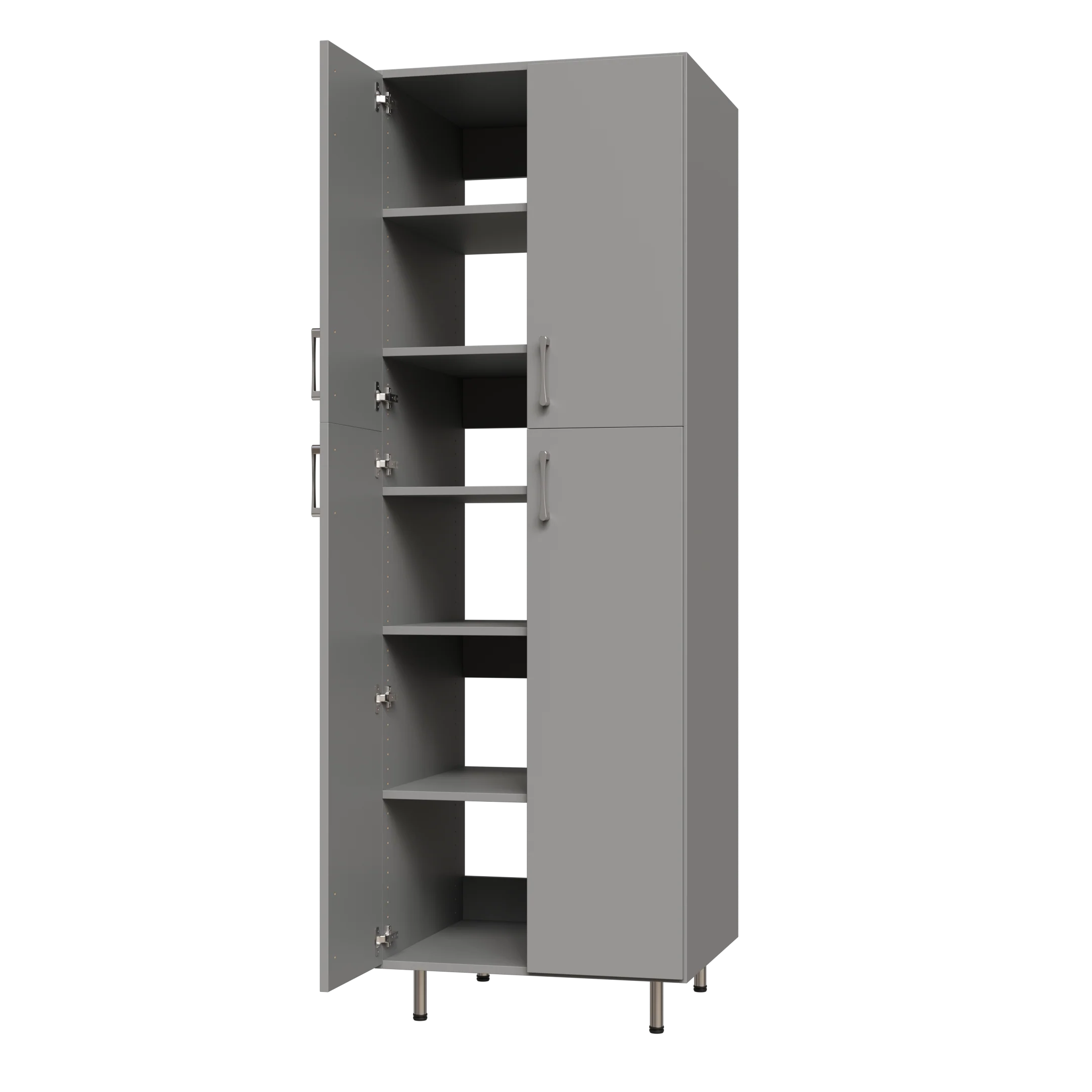 Split Door Garage Tall Shelf Tower - Image 2