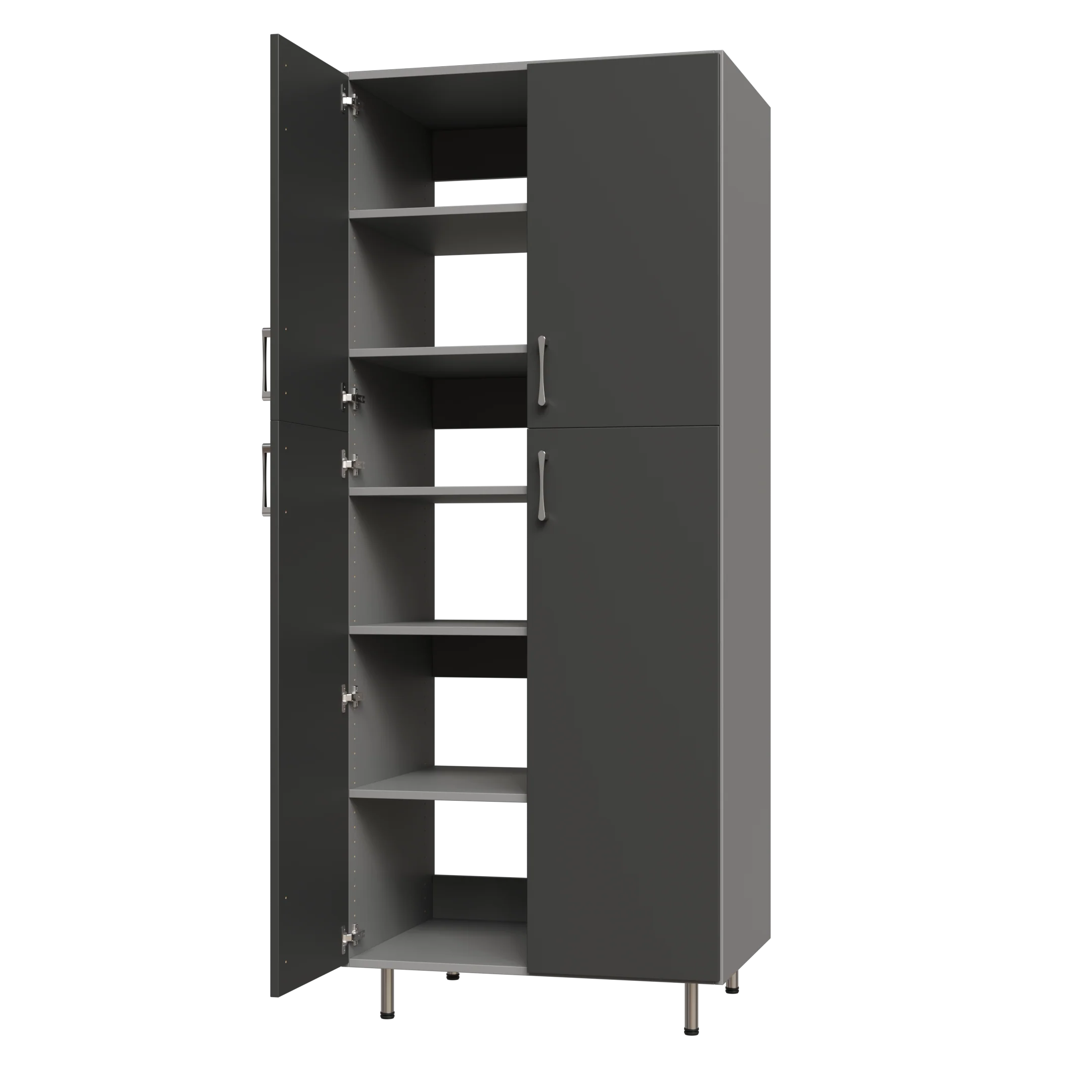 Split Door Garage Tall Shelf Tower - Image 8