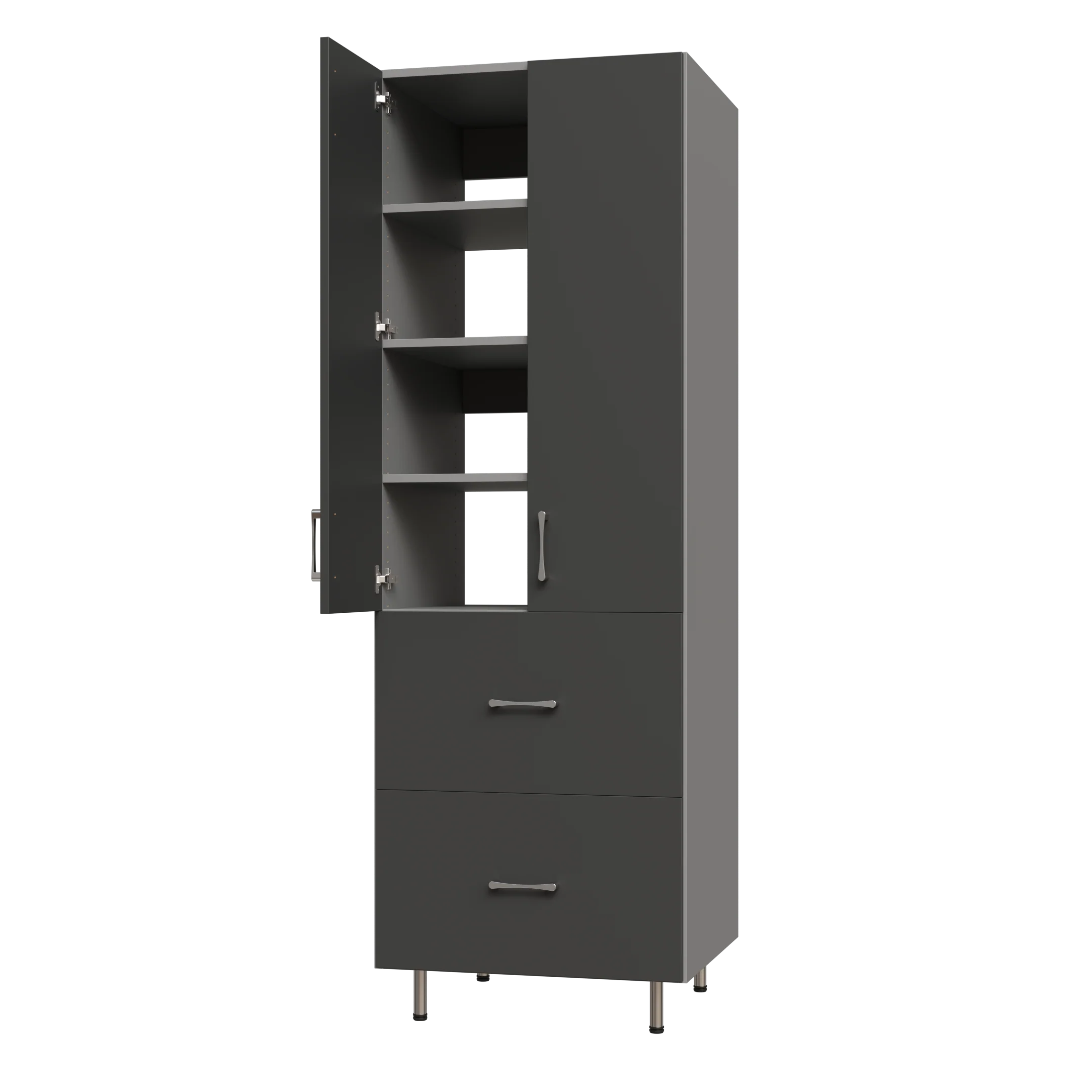 Upper Door, 2 Drawer Garage Tall Shelf Tower - Image 4