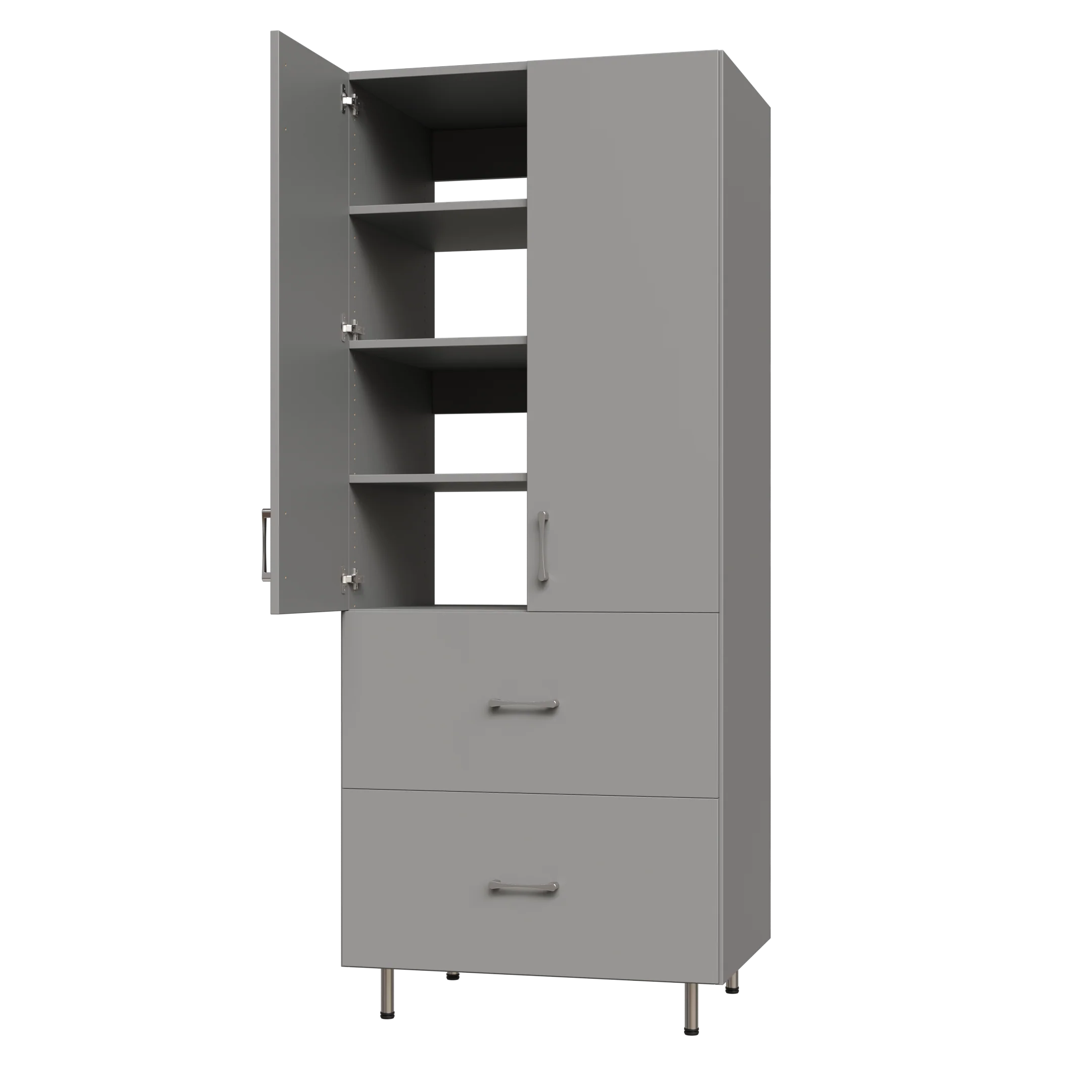 Upper Door, 2 Drawer Garage Tall Shelf Tower - Image 6