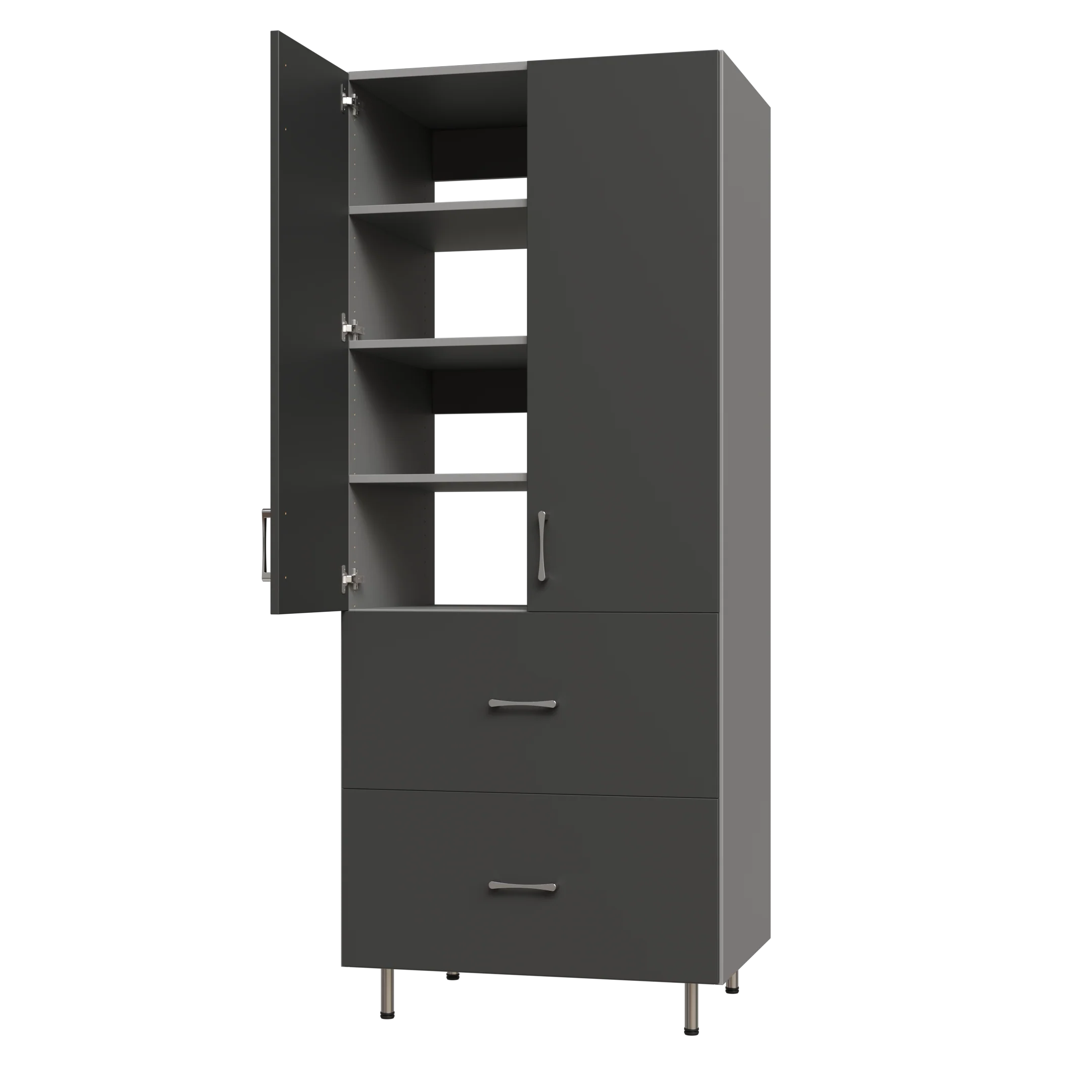Upper Door, 2 Drawer Garage Tall Shelf Tower - Image 8