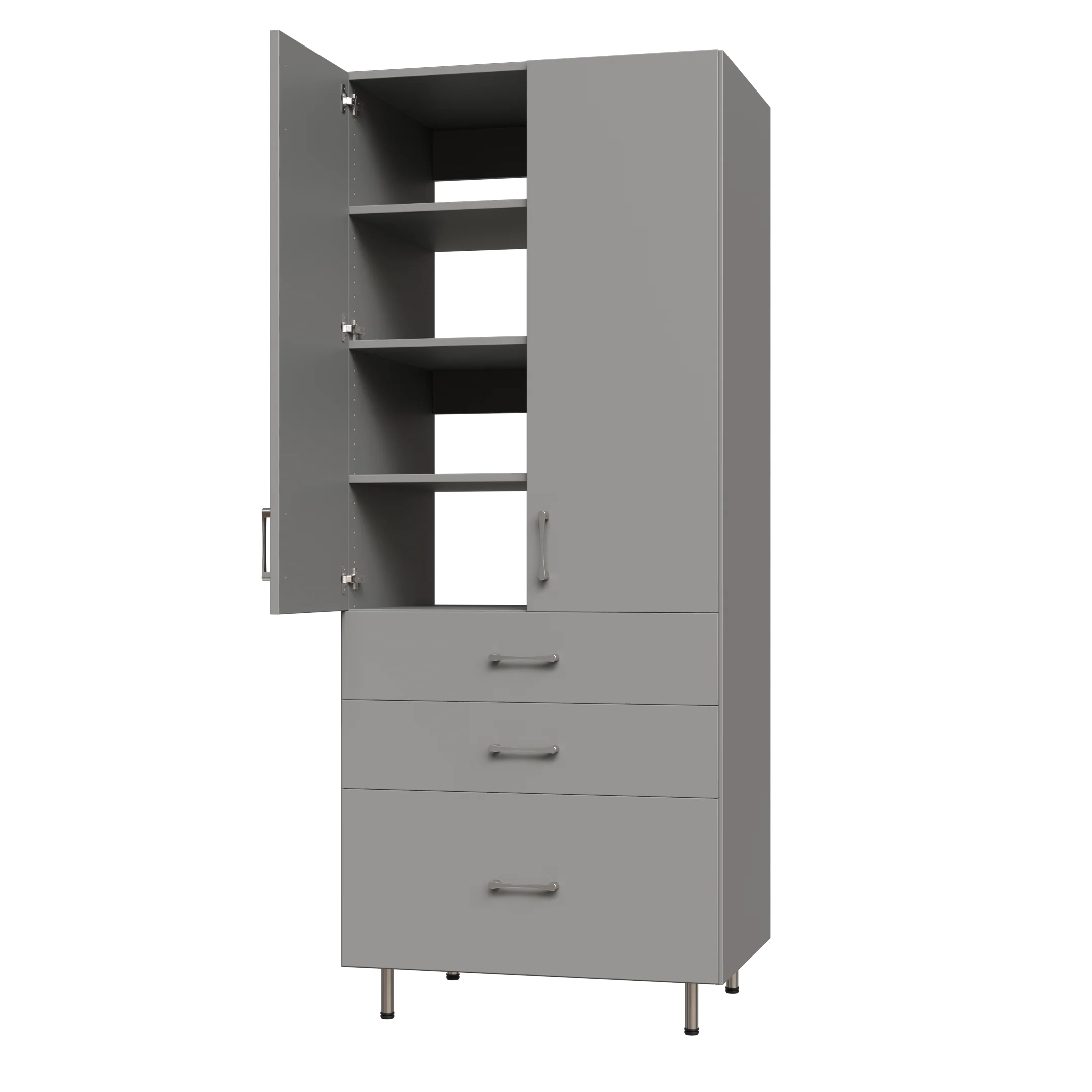 Upper Door, 3 Drawer Garage Tall Shelf Tower - Image 6
