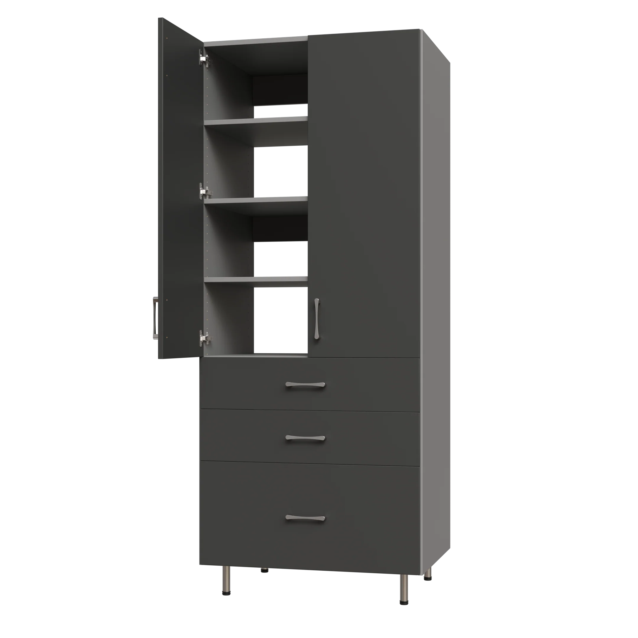 Upper Door, 3 Drawer Garage Tall Shelf Tower - Image 8