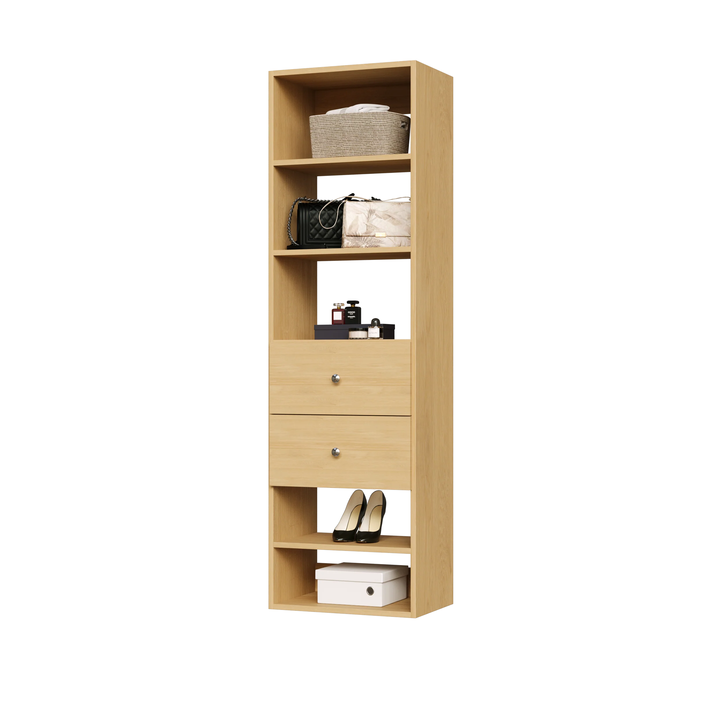 Vista 2 Drawer Shelf Tower - Image 13