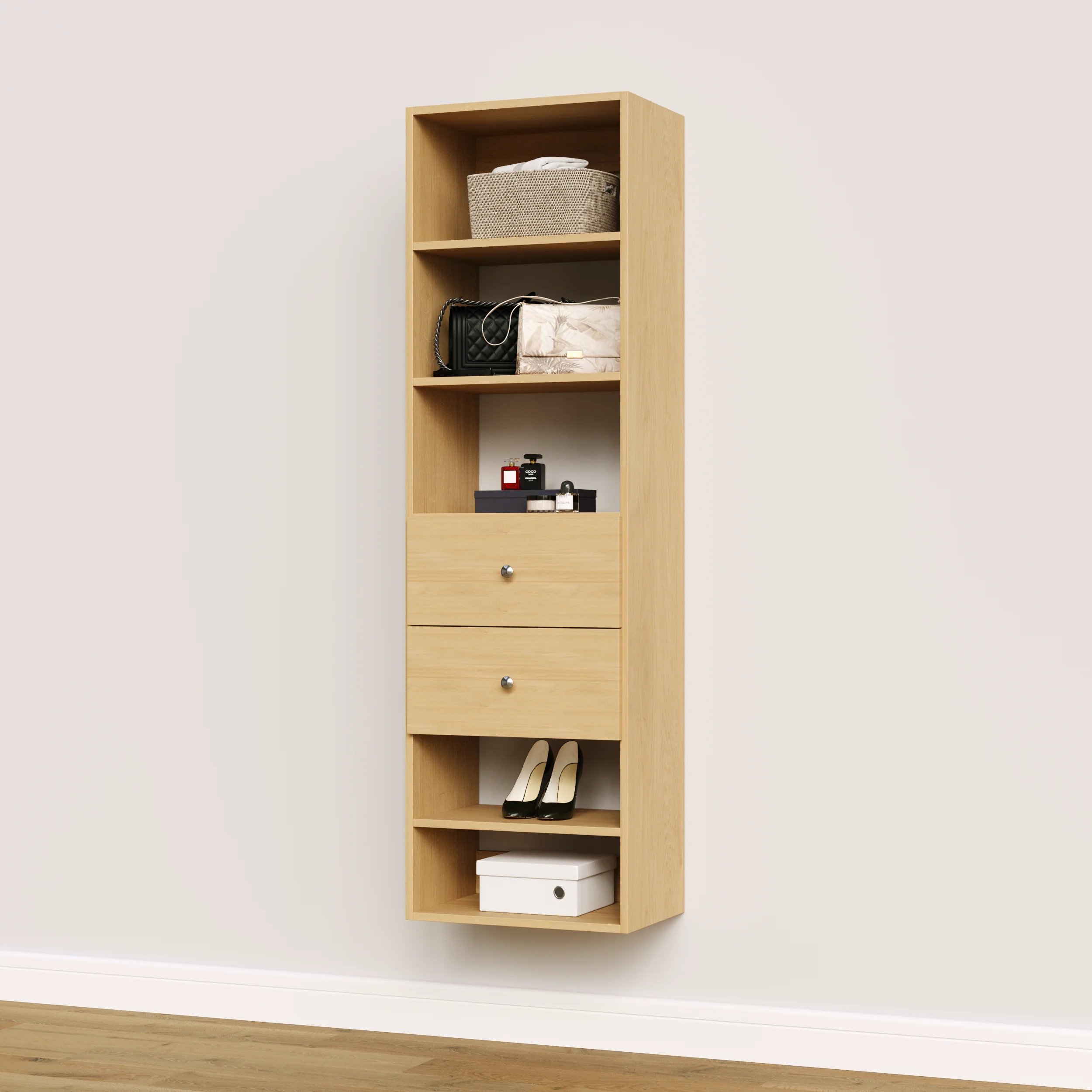 Vista 2 Drawer Shelf Tower - Image 15