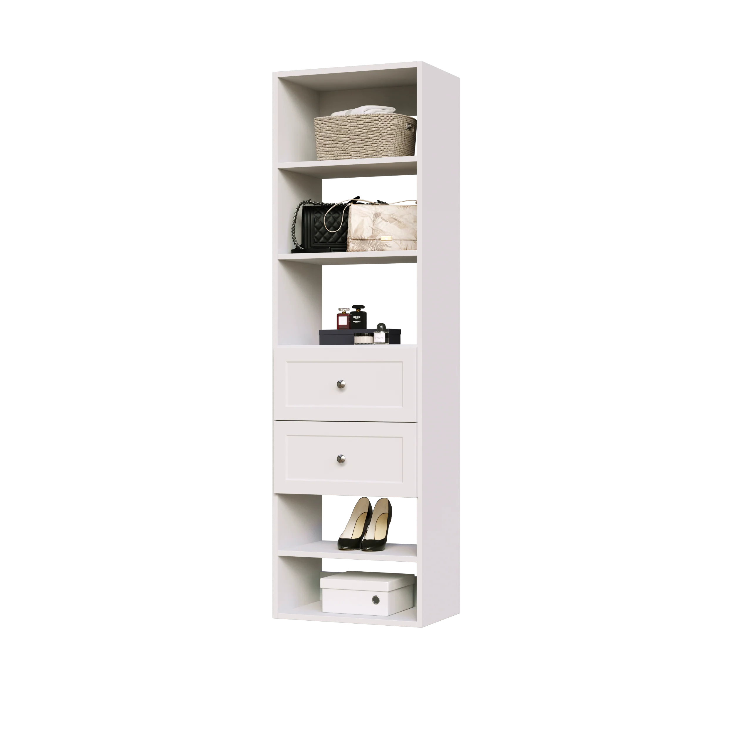 Vista 2 Drawer Shelf Tower - Image 5