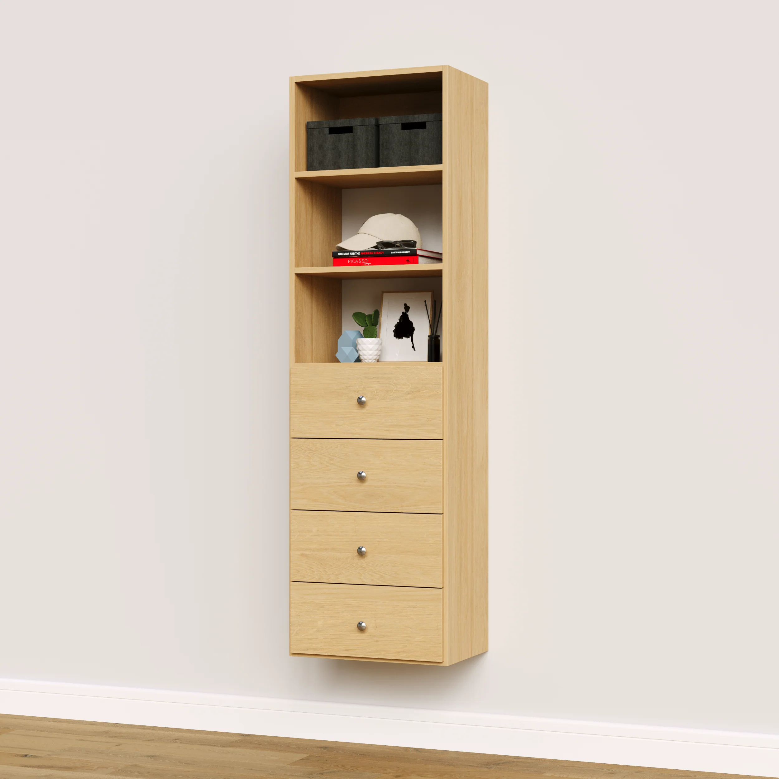 Vista 4 Drawer Shelf Tower - Image 11