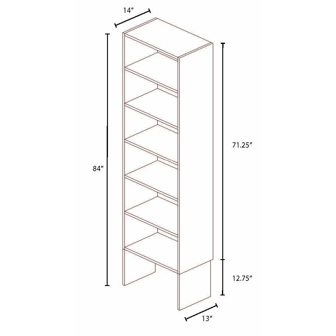 Vista 4 Drawer Shelf Tower - Image 17